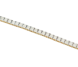 Diamond Tennis Bracelet High Crown Top Two-Tone 10K Gold (1.20 ctw)
