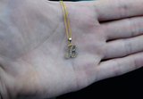 10K Yellow Gold 'B' Initial Custom Diamond Pendant (.20 ct t.w)
