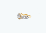 14K Yellow Gold Infinite Loop Ladies Ring (.72 ctw)