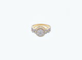 14K Yellow Gold Infinite Loop Ladies Ring (.72 ctw)