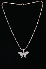 10K Rose Gold Ladies Butterfly Diamond Pendant (2.18ct)
