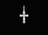 14K White Gold Diamond Cross Charm (1.31ct)