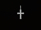 14K White Gold Diamond Cross Charm (1.31ct)