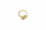 10K Yellow Gold Wrap Loop Ladies Ring (2.11 ct t.w)