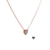 14K Heart Shaped Diamond Pendant (.17 CTW) in 14K Gold