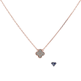 Clover Diamond Pendant + Chain Set (.20 CTW) in 14K Gold