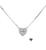 14K Heart Shaped Diamond Pendant (.17 CTW) in 14K Gold