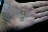 10K Yellow or White Gold 'S' Initial Diamond Pendant (.40 ct t.w)