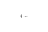 Diamond Petal Stud Earrings (.20 ctw) in 14K White Gold