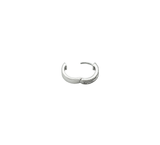 Diamond Huggie Hoop Earrings (.54 ctw) in 14K White Gold