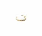 Diamond Huggie Hoop Earrings (.54 ctw) in 14K Yellow Gold