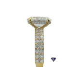 Lab Grown Oval Center Diamond Ladies Engagement Ring (4.70CTW LB) in 14K Gold