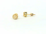 Diamond Cluster Stud Earrings (.35 ct. t.w.) in 14K White Gold