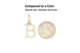 14K Yellow Gold 'B' Initial Custom Diamond Pendant (1.00 ct t.w)