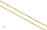 14K Yellow Gold Solid Rope Chain 3.5mm