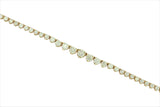 Diamond Tennis Chain 14K Gold In a Gradual Style