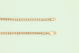 14K Rose Gold Ice Link Chain 3.3mm