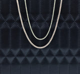 14K Rose Gold Ice Link Chain 3.3mm