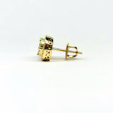 Diamond Round Cluster Stud Earrings in 14K Gold (.95ct)