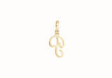 14K Yellow Gold 'P' Initial Custom Diamond Pendant (.82 ct t.w)