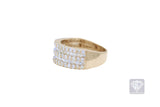 Diamond Baguette 2 Row Pinky Ring (4.5 CT. t.w) 14K Gold