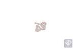 14K Rose Gold Double Heart Ladies Ring (1.07ct t.w)