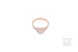 14K Rose Gold Heart Shaped Ladies Ring (0.56 ctw)