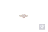 14K Rose Gold Heart Shaped Ladies Ring (0.56 ctw)