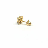 Diamond Square Stud Earrings in 14K Gold (.50ctw)