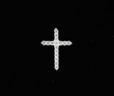 14K White Gold Cross Diamond Charm (.90ct)