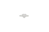 10K White Gold Heart Shaped Ladies Ring (0.52 ctw)