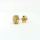 Diamond Flower Round Cluster Stud Earrings (.65 ct. t.w) in 14K Gold