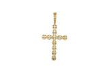 14K Yellow Gold Cross Diamond Charm (2.16ct)