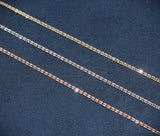14K Gold Ice Link Chain 1.5mm