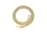 Diamond Tennis Bracelet High Crown Top Two-Tone 10K Gold (1.20 ctw)