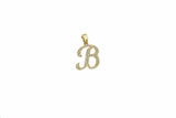 10K Yellow Gold 'B' Initial Custom Diamond Pendant (.20 ct t.w)