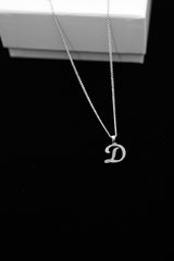 10K White Gold 'D' Initial Custom Diamond Pendant (.20 ct t.w)