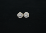 Diamond Stud Earrings (.63 ctw) in 14K Two-Tone Gold