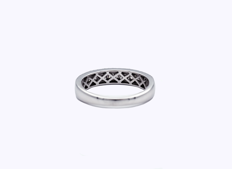 10K White Gold Round Diamond Ring (1.15 ctw)