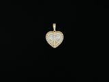 10K Two-Tone Gold Heart Diamond Pendant (1.38ct)