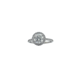 Lab Grown Diamond in 14K Gold Halo Engagement Ladies Ring (2.09 CTW LB)