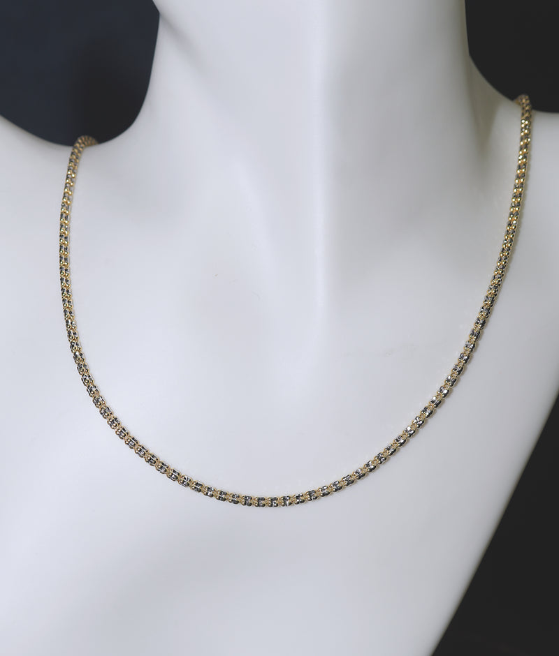 14K Gold Ice Link Chain 1.5mm