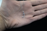 10K White Gold 'I' Initial Custom Diamond Pendant (.20 ct t.w)