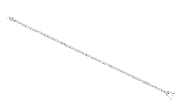 Diamond Floating Tennis Bracelet in 18K White Gold (2 ctw)