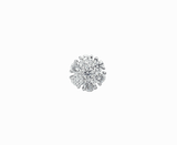 Lab-Grown Diamond Flower Cluster Earrings - 1.4 Carat t.w in 14K White Gold