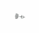 Lab-Grown Diamonds Flower Cluster Earrings in 14K Gold - 0.80, 1.8, 2.8 (CTW LB)
