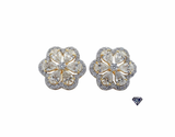 Lab-Grown Diamonds Floral Stud Earrings - 1.53 (CTW LB) in 14K Yellow Gold