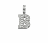 Lab Grown Diamond Initial Charm in 14K & 10K White Gold