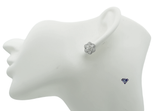 Lab-Grown Diamonds Floral Stud Earrings - 1.53 (CTW LB) in 14K Yellow Gold
