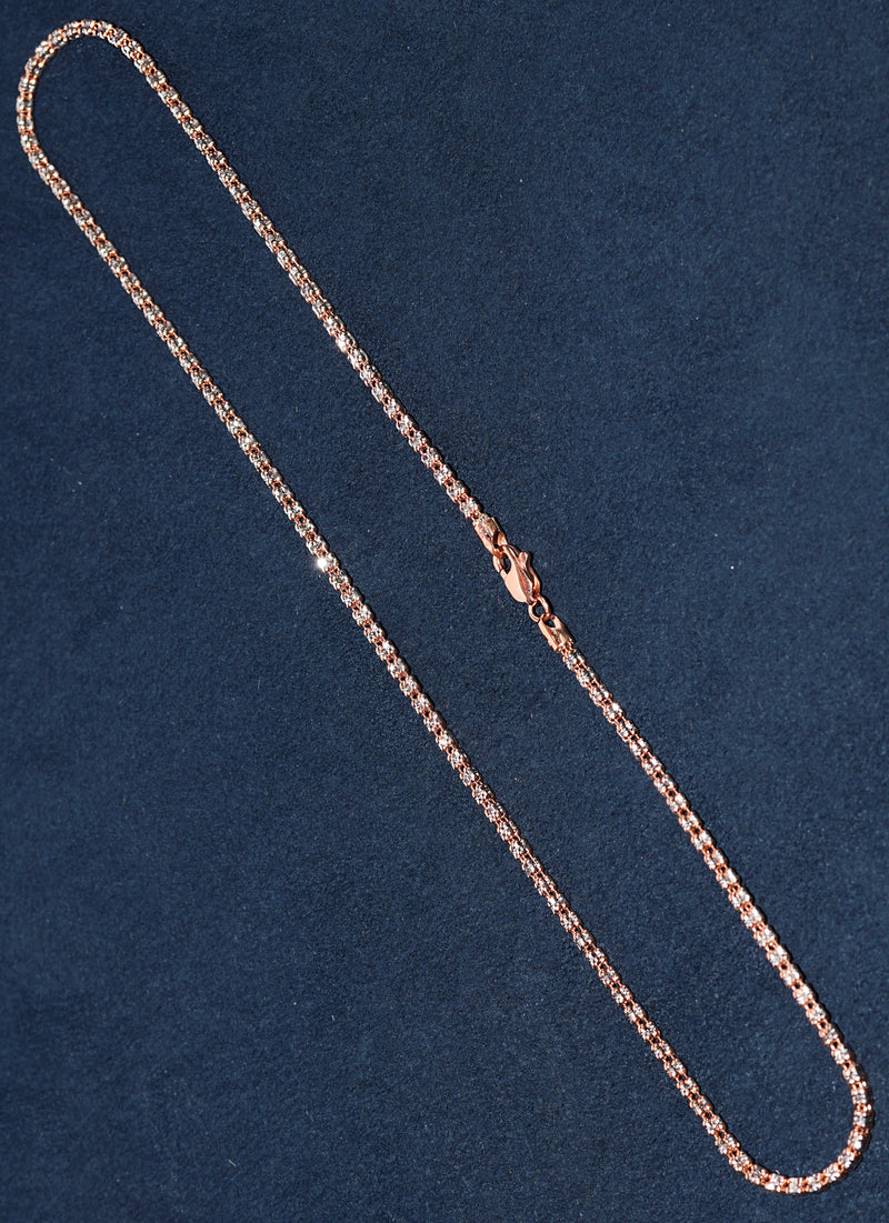 14K Gold Ice Link Chain 1.5mm